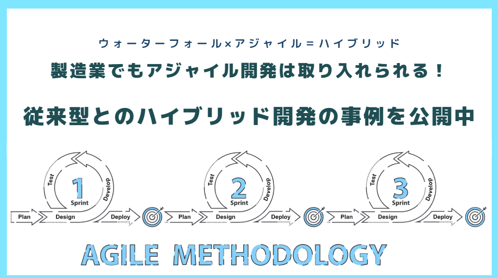 製造業でもアジャイル開発は取り入れられる！従来型とのハイブリッド開発の事例を公開中