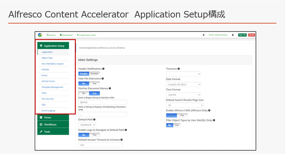 Application Setup