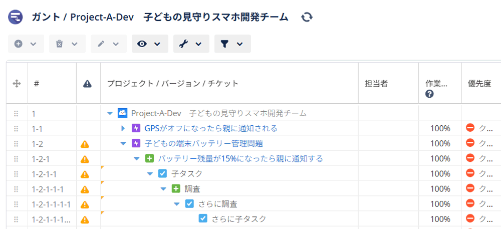 リックソフトのアドオン「WBSガントチャート」を利用する