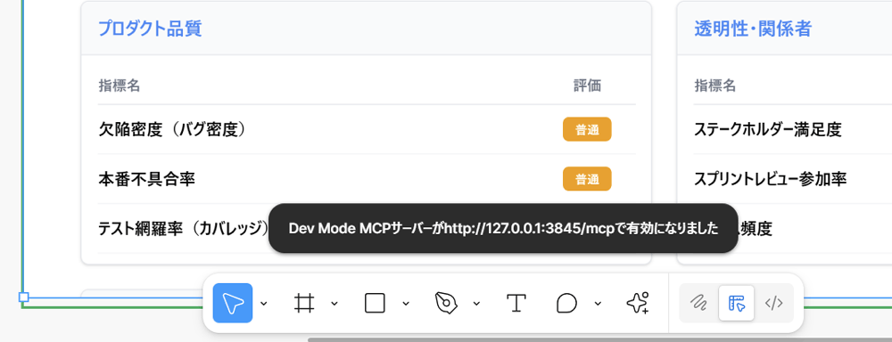 http://127.0.0.1:3845/mcp が立ちあがります