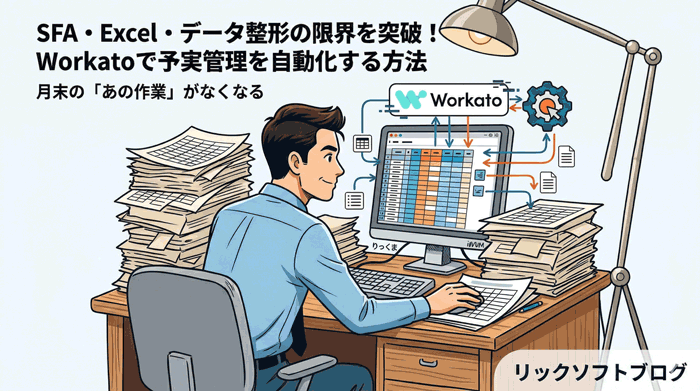  SFA・Excel・データ整形の限界を突破！Workatoで予実管理を自動化する方法｜月末の「あの作業」がなくなる