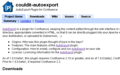AutoExport Plugin for Confluence
