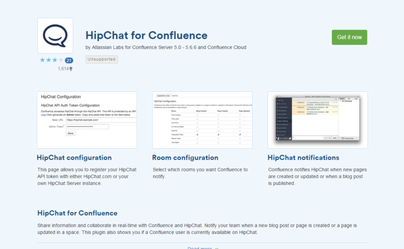 Confluenceのメール通知をHipChatに来るようにできますか？