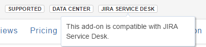 JIRA Service Desk 環境でも動くアドオンのマーク