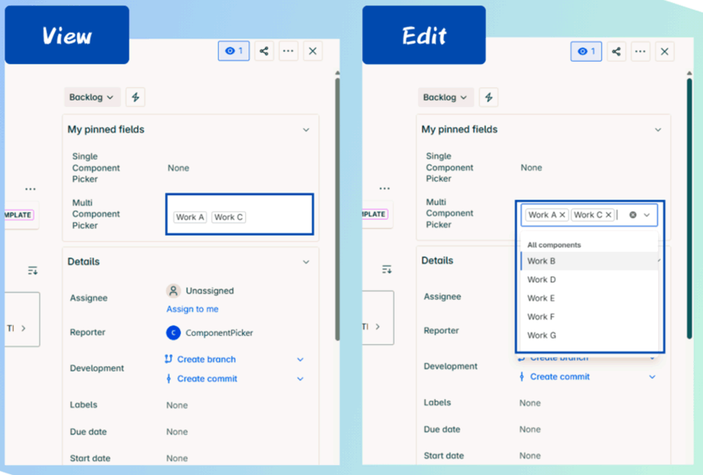 Multi Component Picker