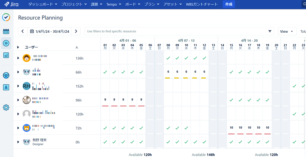 ほかのJiraアプリと情報を一気通貫、リソース管理を実現