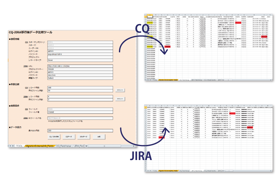 CQ-JIRAデータ比較ツール