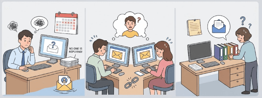 Excelや個人のメール管理が限界を迎える3つの理由